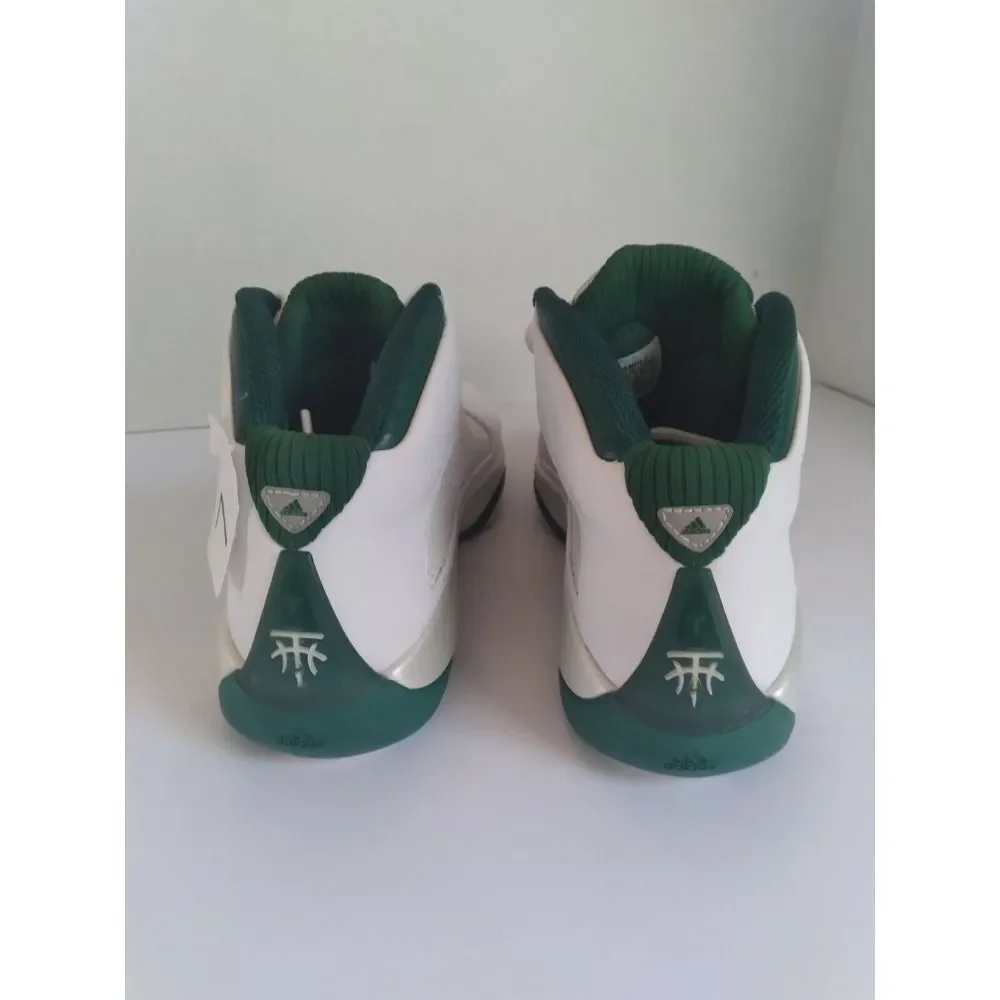 Adidas Team Signature Basketball Shoes‎ White Green High Top Sneakers